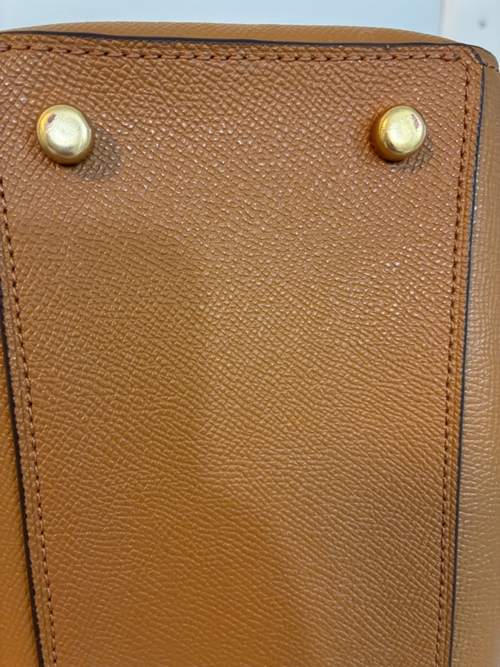 Coach  Saddle BrownLeather Rowan Boston Bag crossgrain - Picture 13 of 14